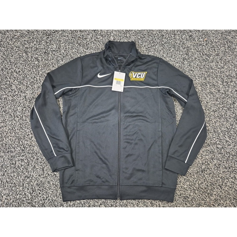 NWT Nike VCU Rams Jacket Men's Small Dri-Fit‎ Full Zip Athletic